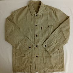 CROCODILEクロコダイル　テーラードジャケット　デニムベージュMサイズ A2OM1-27E