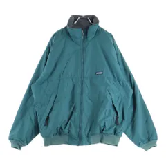 PATAGONIA (パタゴニア) 90S SHELLED SYNCHILLA シェルドシンチラ ジップアップ ナイロンジャケット フリース 雪なしタグ グリーン