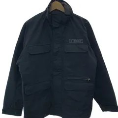 STUSSY　OLD STUSSY　ナイロンジャケット　90s vintage　90年代　OLD　中綿ブルゾン　ワンポイント　刺しゅう　ストリート　古着