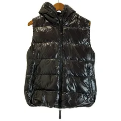 DUVETICA　ダウンベスト　アウター　フード　フルジップ　無地　Y2K　古着