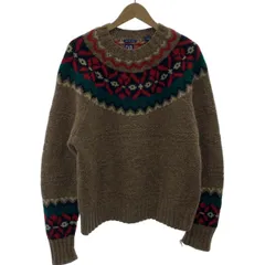 GAP　OLD GAP　セーター　90s vintage　90年代　OLD　長袖　ニット　トップス　クルーネック　総柄　古着