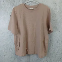 H&M エイチアンドエム サマーニット レディース 半袖 丸首 ピンク  Lサイズ □〇