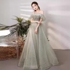 新品未使用 【色指定可】ドレス 2025 新色 オフショルダー小柄さん向け 司会者用エレガントファンタジー モードスタイル成人式ドレス