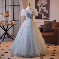 新品未使用 【色指定可】大人気ファンタジードレス 誕生日 / パーティー / プリンセススタイル 成人式 / フォトウェディング / 結婚式用 高級感ハイエンドデザイン