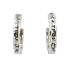 【6jab0370-k】ティファニー ピアス 1837/ナロー/フープ シルバー925【中古】レディース