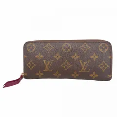 【6ae4881】ルイヴィトン 長財布 モノグラム ポルトフォイユクレマンス M60742 フューシャ【中古】レディース