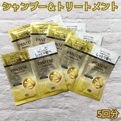 b107【新品・未使用】PANTENE MIRACLES シャンプー＆トリートメント モイスチャー パワーリペア 5回分 パンテーン P&G ミラクルズ ボンドリペア パサパサ髪 しっとり なめらか ダメージ補修 ナイトケア トライアル 旅行 温泉