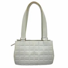 【6ae5147-k】シャネル ハンドバッグ チョコバー ラムスキン ブルー シルバー金具【中古】レディース