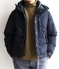 L THE NORTH FACE ザノースフェイス パープルラベル マウンテン ショート ダウン パーカ ネイビー