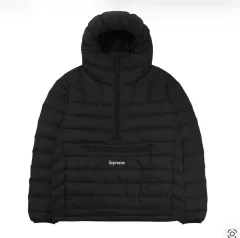 Supreme マイクロダウン ハーフ ジップ ブラック Sサイズ