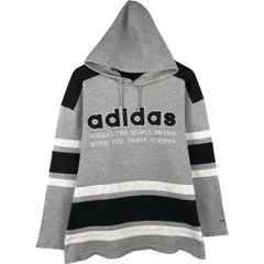 古着 90年代 アディダス adidas スウェットプルオーバーパーカー メンズXL相当 ヴィンテージ/eaa459348