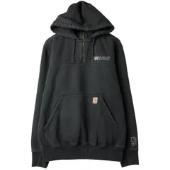 古着 カーハート Carhartt ORIGINAL FIT スウェットハーフジップパーカー メンズM相当/eaa611327