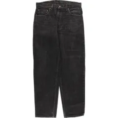 古着 90年代 リーバイス Levi's 550 RELAXED FIT TAPERED LEG ブラックデニム テーパードデニムパンツ USA製 メンズw33相当/evb033159