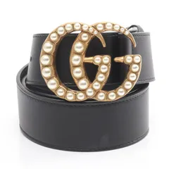 グッチ GUCCI ベルト ダブルG レザー ベルト レディース Used B