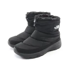 ザ・ノースフェイス THE NORTH FACE ブーツ ヌプシ ブラック ナイロン スノーブーツ メンズ Used A