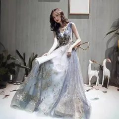 新品未使用 重厚な刺繍ドレス 女性用 2025 秋冬新作 パーティー / 忘年会 / 司会者用 エレガントスタイル 高級感デザイン