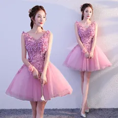 新品未使用 ドレス 女性用 2026 新作マルチカラーフレアスカート ミニドレス 司会者 / 誕生日 / パーティー / 忘年会演出服 ブライズメイドドレス