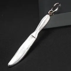 J257 ヴィンテージ 800刻印 ペンダント トップ ナイフ デザイン シルバー チャーム ヘッド