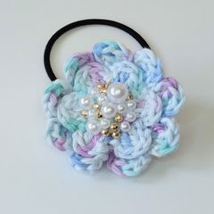 モコ様/お花いっぱいブーケ かぎ針モチーフ ヘアゴム モコ様/お花いっぱいブーケ かぎ針モチーフ ヘアゴム - メルカリ