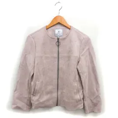 ロペピクニック ROPE Picnic フェイクスエード ジャケット アウター 裏地なし ジップアップ 38 ベージュ /NT35
