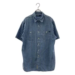 POLO BY RALPH LAUREN / ポロバイラルフローレン | コットン チェック 半袖 シャツ | L | ライトブルー/ホワイト | メンズ