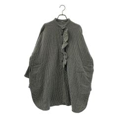 45r / フォーティファイブアール | ONEONE いろいろインドネルのフリルチュニック シャツ | ネイビー/ベージュ | レディース 未使用級45R ONEONE いろいろインドカディのフリルチュニック F - メルカリ