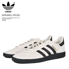 adidas (アディダス) HANDBALL SPEZIAL (ハンドボール スペツィアル) メンズ サイズ ローカット スニーカー タウンユース 普段使い カジュアル ストリート ローテク (グレー ベージュ/ブラック) JR3667