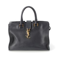 YSL美品/国内限定✨ベイビーダウンタウン カバ ラフィア ブラック 
