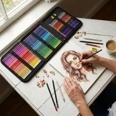 色鉛筆 72色 《油性・水性》 色鉛筆 子供 大人 塗り絵 色鉛筆セット プロ 柔らかい芯 プレゼント 消しゴム 鉛筆削り 入学祝い 誕プレ 誕生日プレゼント プロ仕様 水彩 柔らかい芯 72色