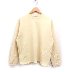 アーバンリサーチ ドアーズ URBAN RESEARCH DOORS ポンチ ロングスリーブ Tシャツ カットソー 丸首 無地 38 クリーム /FT34