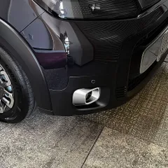 【送料無料】24年式 本田FREED CROSSTAR専用 前<!-利用不可文字-!>灯リング 2ピースセット【光沢ブラック＆シルバー】高級感溢れる装飾パーツ