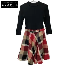 BLUE LABEL CRESTBRIDGE ブルーレーベルクレストブリッジ 55J72-805-16 ﾁｪｯｸ柄 ﾜﾝﾋﾟｰｽ 36