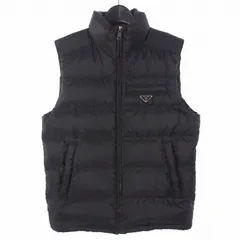 プラダ PRADA DOWN VEST ダウンベスト ロゴプレート 48 ブラック 黒 SGJ191 R132 1060のサムネイル