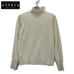 OHGA オオガ OHGA-1157-3 ｱｲﾎﾞﾘｰ ｺｯﾄﾝ×ﾎﾟﾘｴｽﾃﾙ ﾀｰﾄﾙﾈｯｸ ﾛﾝｸﾞｽﾘｰﾌﾞﾆｯﾄﾌﾟﾙｵｰﾊﾞｰ F