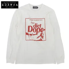 HYSTERIC GLAMOUR ヒステリックグラマー DIET DOPE コットン 長袖Tシャツ トップス レディース ホワイト S 02251CL02 S