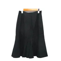 23区 オンワード樫山 フレア スカート ミニ シンプル 32 チャコールグレー /KT15