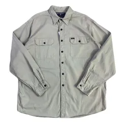 POLO SPORT RALPH LAUREN ポロスポーツ ラルフローレン ポケット付き 長袖シャツ ベージュ XLサイズ No.E933