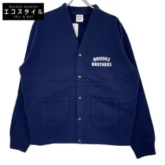 Brooks Brothers ブルックスブラザーズ ﾈｲﾋﾞｰ 100219979 ﾛｺﾞﾌﾟﾘﾝﾄ ｶｰﾃﾞｨｶﾞﾝ L