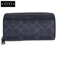 COACH コーチ 【美品】F58112 シグネチャーキャンバス アコーディオン ウォレット/