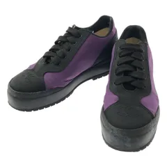 CHANEL / シャネル | ココマーク ロゴ バイカラー ローカットスニーカー | 36 | パープル/ブラック | レディース