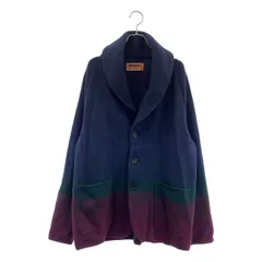 MISSONI / ミッソーニ | ウール グラデーション ニット カーディガン | 48 | マルチカラー | メンズ
