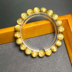 天然美品★【120A極!極満針ルチルクォーツ】★ブレスレット 天然石A 金運 9.2-9.8mm ZZ1887