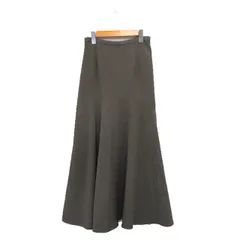 ナチュラルビューティーベーシック NATURAL BEAUTY BASIC マーメイド スカート ロング シンプル M カーキ /KT6