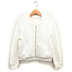 ロペピクニック ROPE Picnic キルティング ジャンパー ブルゾン リブ ジップアップ 38 オフホワイト /NT14