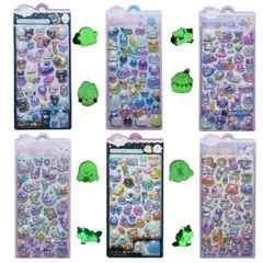 【送料無料】Evbyws シール 可愛い 6枚セット3D 夜光 立体 ごほうび ボンボン ドロップ DIY用 手帳用 日記帳用 キラキラな 女の子 贈り物