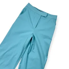 リネン混 TOMORROWLAND collection トゥモローランド スラックス パンツ 32/ライトブルー系 レディース センタープレス