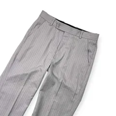 BEAUTY&YOUTH ビューティー&ユース ANKLE ウール混 ストライプ スラックス パンツ S/ライトグレー系 メンズ ユナイテッドアローズ