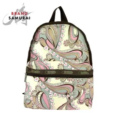 美品 LeSportsac レスポートサック ハート&ベイズリー ベージュ マルチカラー ナイロン リュック・デイパック バックパック 600206【中古】