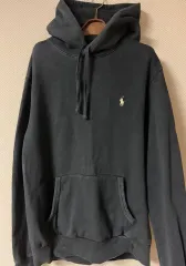 ポロ ラルフローレン ブラック フーディー Lサイズ