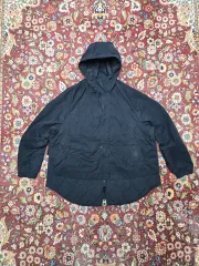 ザラ フーディー キルティング レイヤード ジャケット オーバーサイズ (ブラック / L)